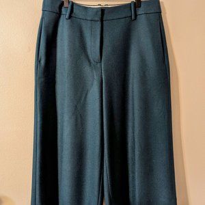 Emerald Green Cropped Wide-Leg Trouser - J.Crew